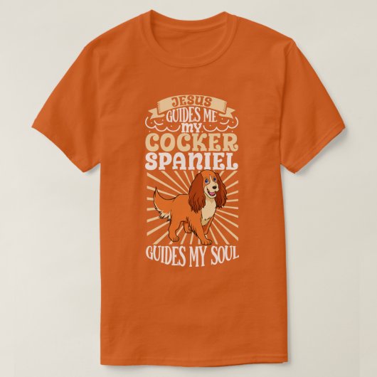 Jezus en mijn Cocker Spaniël T-shirt (Design voorkant)