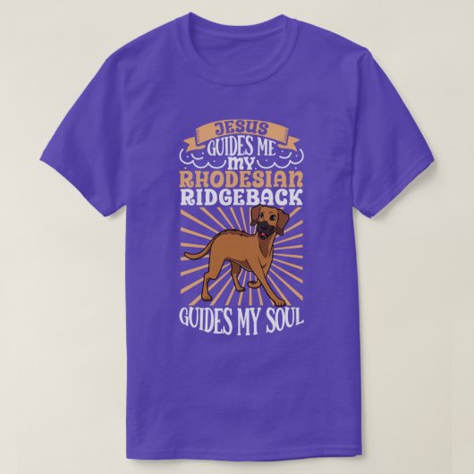 Jezus en mijn Rhodesische Ridgeback T-shirt (Design voorkant)