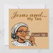 Jezus en Mijn Thee Briefpapier (Achterkant)