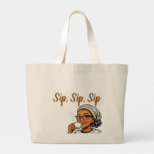Jezus en mijn thee grote tote bag (Achterkant)