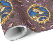 Jezus en Moeder Maria kerstvakantie patroon Cadeaupapier (Rol Hoek)