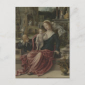 Jezus en moeder Mary Borstvoeding Briefkaart (Voorkant)