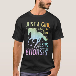 Jezus en paarden, paardengeschenken voor meisjes,  t-shirt