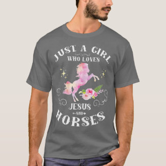 Jezus en paarden Riding Equestrian Gifts voor T-shirt