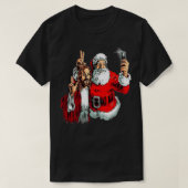 Jezus en Santa selfie T-shirt (Design voorkant)