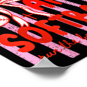 Jezus en Softball Coquette Game Day Softbal Moeder Poster (Hoek)