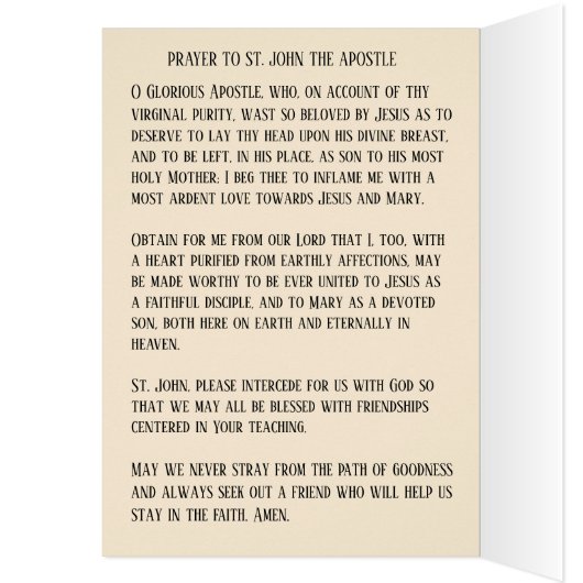 Jezus en St. John the Apostle Prayer (Binnen (Links))