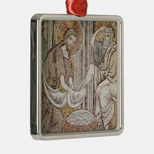 Jezus en St. Peter Metalen Ornament (Rechts)