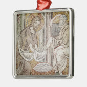 Jezus en St. Peter Metalen Ornament (Links)