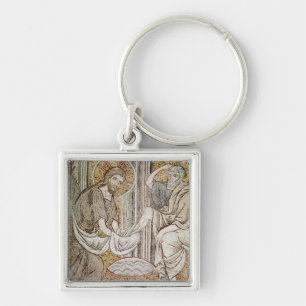 Jezus en St. Peter Sleutelhanger