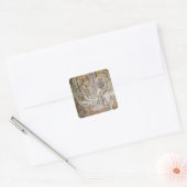 Jezus en St. Peter Vierkante Sticker (Envelop)