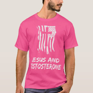 Jezus en testosteron. Christelijk testosteron De T-shirt