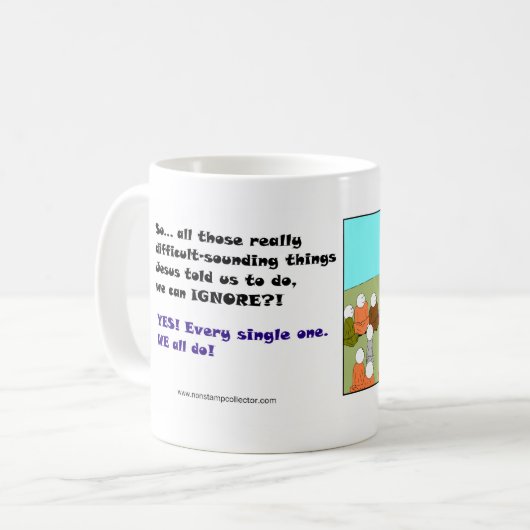 Jezus en tolk 1 koffiemok (Voorkant links)