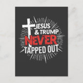 Jezus en Trump hebben nooit getikt Briefkaart (Voorkant)