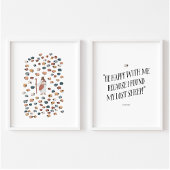 Jezus en verloren schapen set van 2 poster