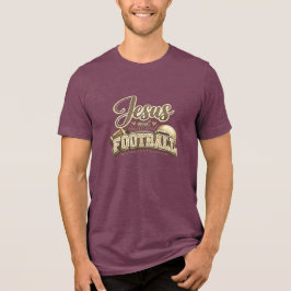 Jezus en Voetbal Tri-Blend Shirt