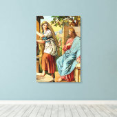 Jezus en vrouwen bij de goed verpakt Canvas (Insitu (Houten vloer))