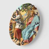 jezus en vrouwen op de welbevinden grote klok (Hoek)