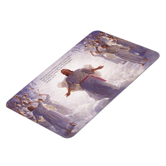 Jezus en zijn Angels 1 Premium Magnet Magneet (Linkerzijde)