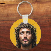 Jezus en zijn doornenkroon sleutelhanger (Voorkant)