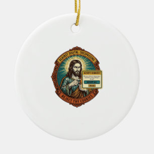 Jezus Ergerlijk Accepteer Cookies Pop-up Internet  Keramisch Ornament