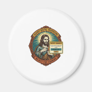 Jezus Ergerlijke Accepteer Cookies Pop-up Internet Magneet