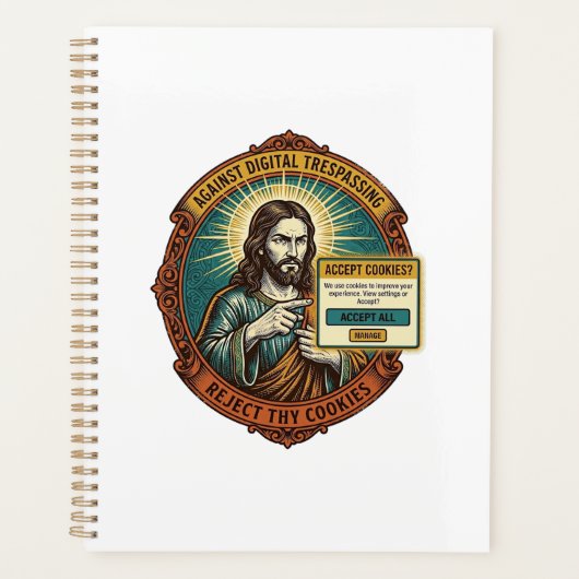 Jezus Ergernis Accepteer Cookies Pop-up Internetbr Planner (Voorkant)