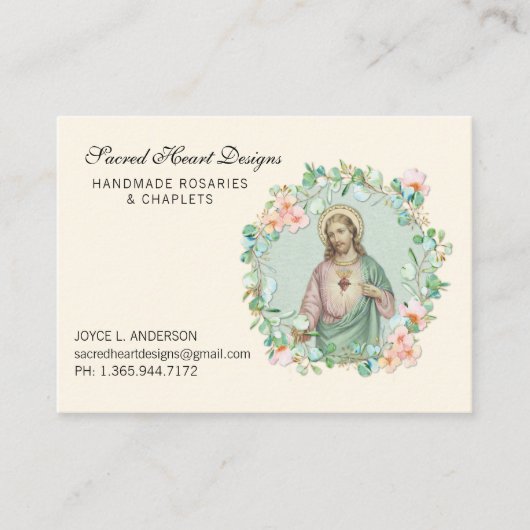 Jezus Eucalyuptus Religieuze Zaken Visitekaartje (Voorkant)