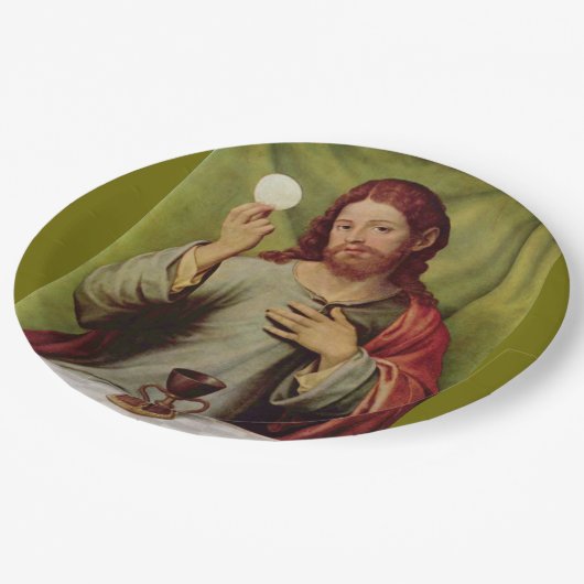 Jezus eucharistisch papier bord (Gekanteld)