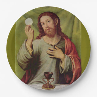 Jezus eucharistisch papier bord