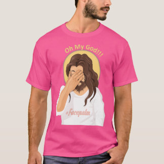 Jezus Facepalm AtheïstOh mijn God T-shirt