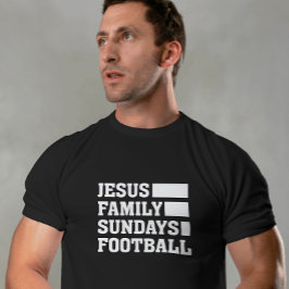 Jezus, Familie, Zondag, Football Unisex T-shirt