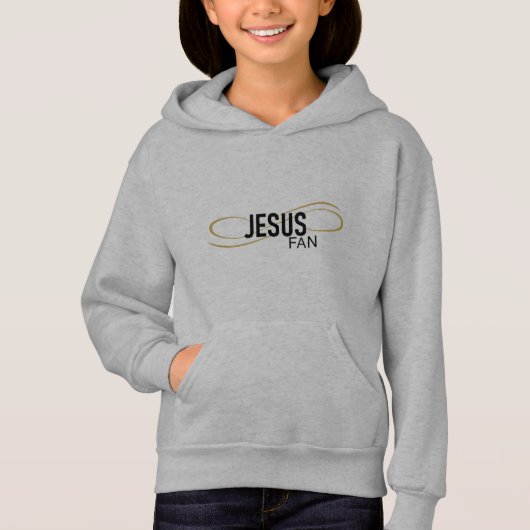 Jezus Fan met Swirl Girls Hoodie (Voorkant)