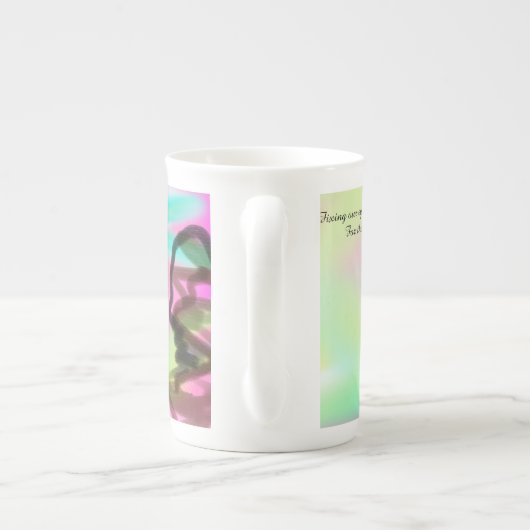 Jezus fixeert de ogen porselein kop (Achterkant)