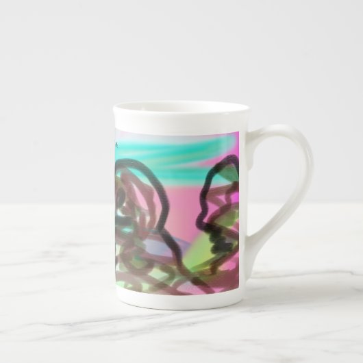 Jezus fixeert de ogen porselein kop (Rechts)