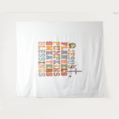 Jezus Flanels Pompoenen Sweaters Zegeningen Wandkleed (Voorkant (horizontaal))