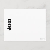 Jezus Flash-kaart Briefkaart (Achterkant)