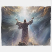 Jezus Fleece Deken (Voorkant (Horizontaal))