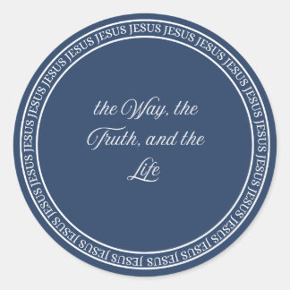 Jezus - Flush Seal Ronde Sticker