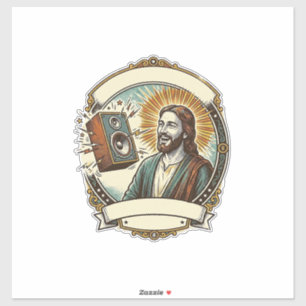 Jezus Foutief Lachen Hardop Club Kan Feestje Humo Sticker