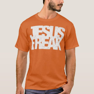  Jezus Freak 70s Stijl Onderdruk Christelijk T-shirt
