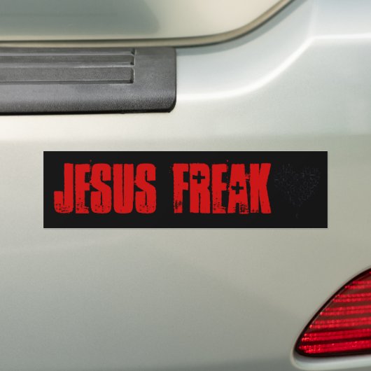 Jezus Freak bumper sticker (Op auto)
