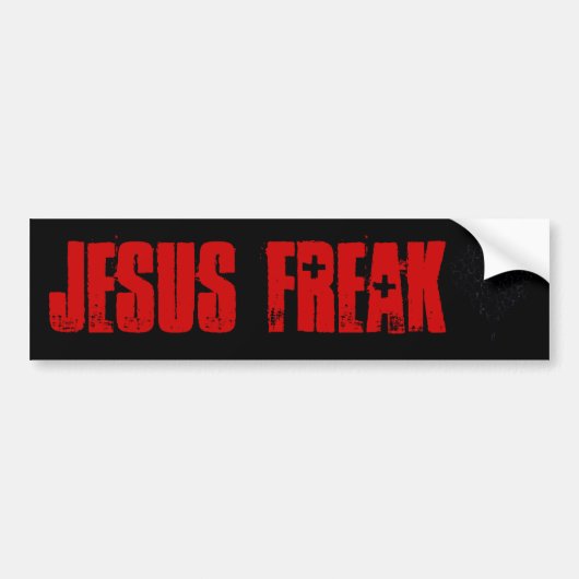 Jezus Freak bumper sticker (Voorkant)