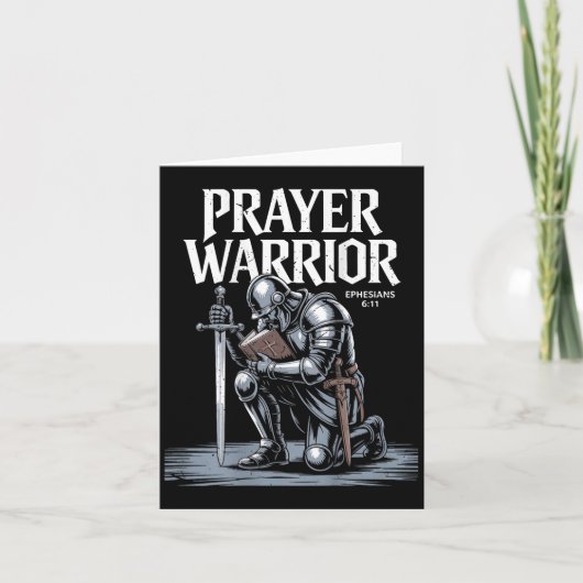 Jezus Gebed Warrior Christelijk Wapenrusting Van G Kaart (Voorkant)