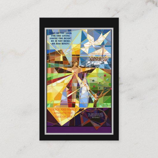 Jezus gebedskaart visitekaartje (Voorkant)