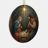 Jezus Geboorte Religieuze Kerst Ornamenten (Rechts)