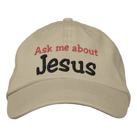 Jezus Geborduurde Pet (Voorkant)