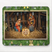 Jezus geboren manger muismat (Voorkant)
