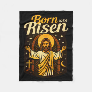 Jezus Geboren Om Te Herrijzen Eeuwig Leven Christe Fleece Deken