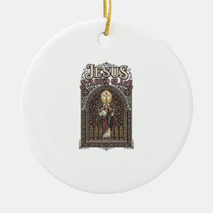 Jezus Gebrandschilderd Glas Jezus Gebrandschilderd Keramisch Ornament